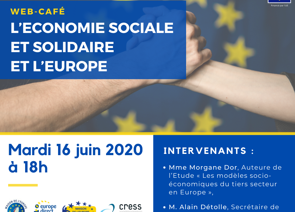 Web-café « L’Economie Sociale et Solidaire et l’Europe » – 16 juin 2020 – 18h
