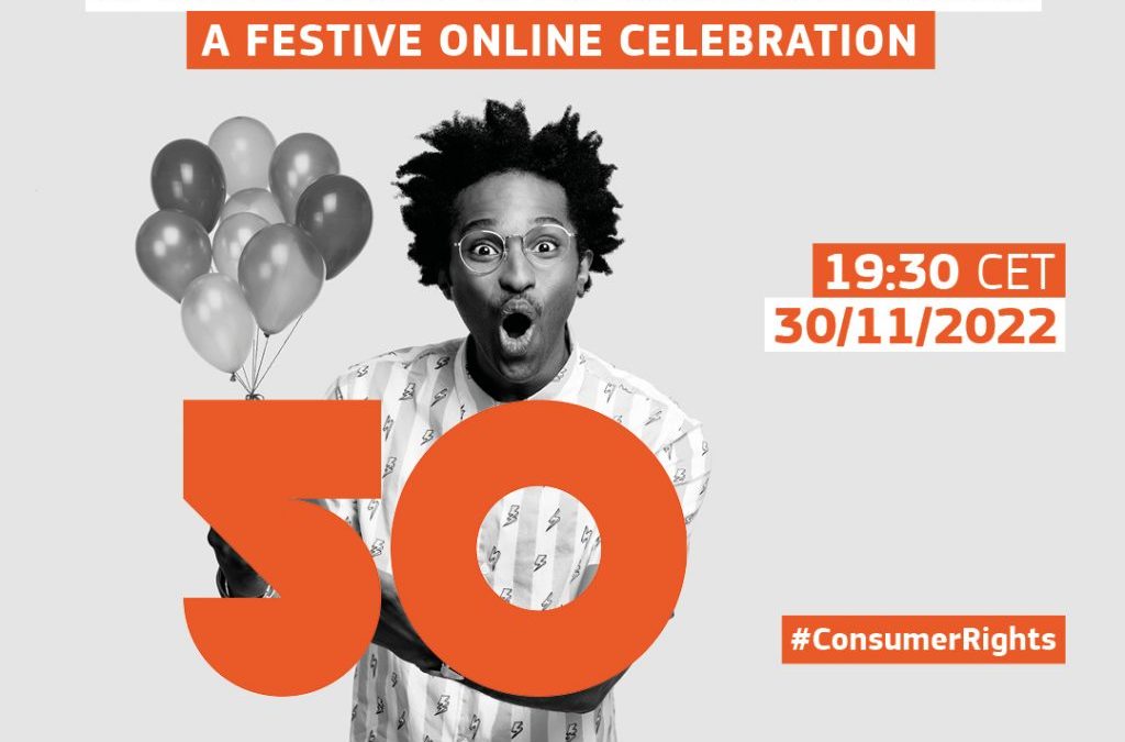 50 ans de droits des consommateurs européens : une célébration festive en ligne !