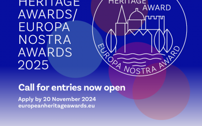 Prix européens du patrimoine / Prix Europa Nostra 2025 : Soumettez votre candidature avant le 20 novembre 2024