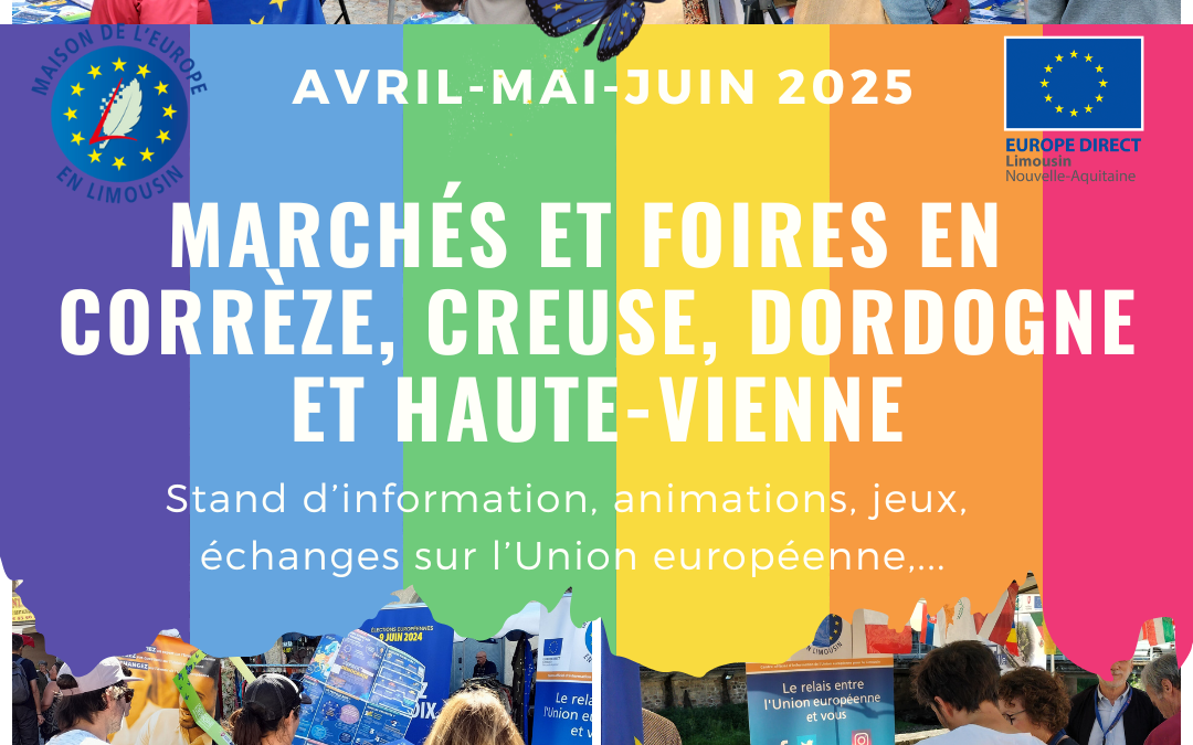 Stands d’information sur les marchés et foires de Corrèze, Creuse, Dordogne et Haute-Vienne