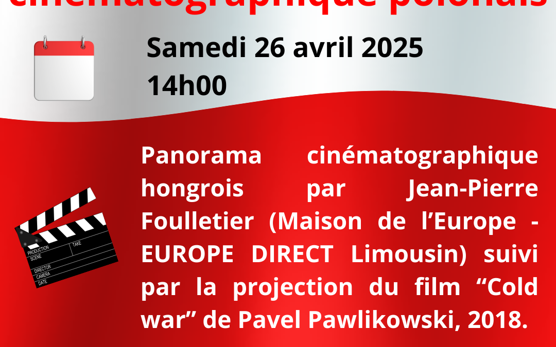 Panorama cinématographique polonais – Bfm Limoges – samedi 26 avril 2025 – 14h