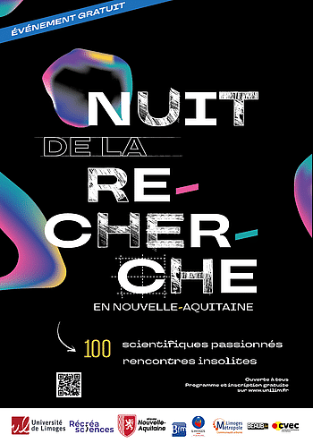 Nuit de la Recherche en Nouvelle Aquitaine – Limoges – Vendredi 26 septembre 2025