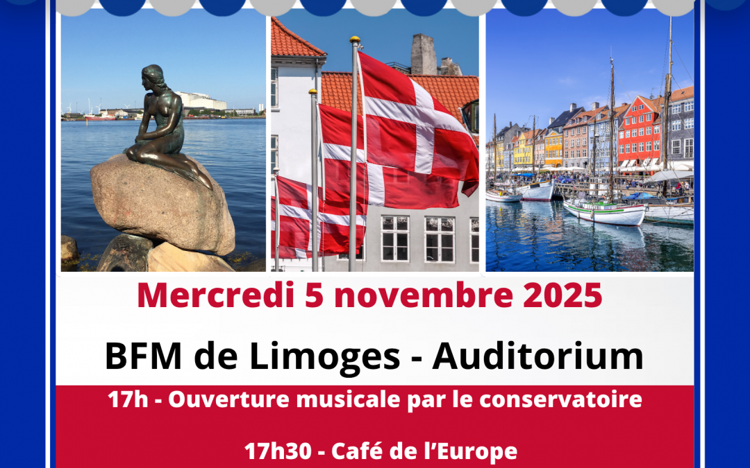 Café de l’Europe : « Le Danemark de plus en plus européen » – Mercredi 5 novembre 2025 – Limoges