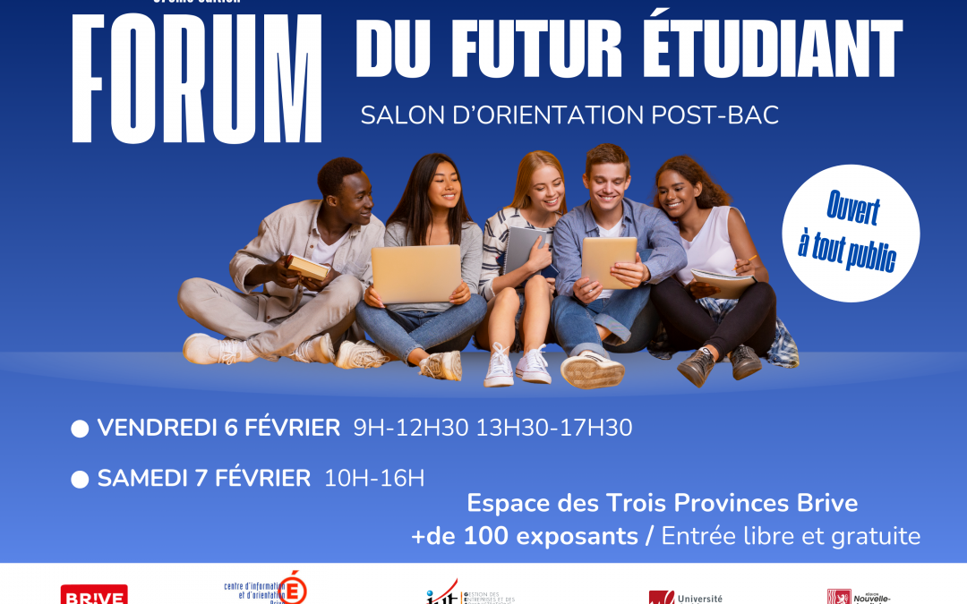 Forum du Futur Étudiant de Brive – 6 et 7 février 2026 – Espace des 3 Provinces