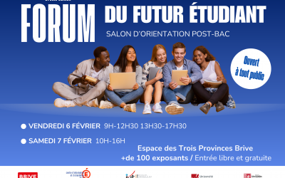 Forum du Futur Étudiant de Brive – 6 et 7 février 2026 – Espace des 3 Provinces