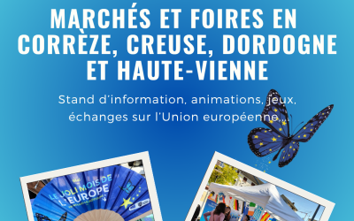 La Maison de l’Europe – EUROPE DIRECT Limousin fait sa tournée des marchés !