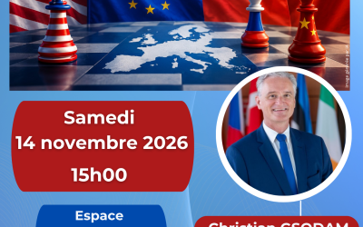 Conférence « Quelle Europe face à Trump, Poutine et Xi Jinping ? » – 14 novembre 2026 – Espace Simone Veil (Limoges)